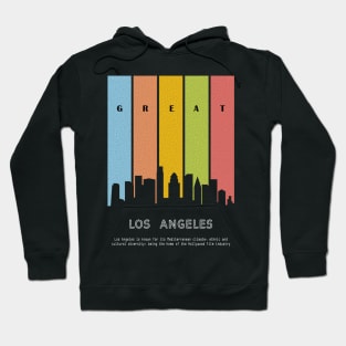 los angeles skyline silhouette Hoodie